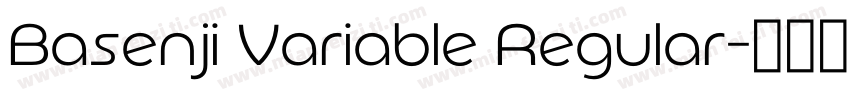 Basenji Variable Regular字体转换